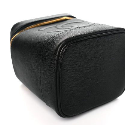 Chanel Caviar Cosmetic Vanity Bag Black 9 of 12