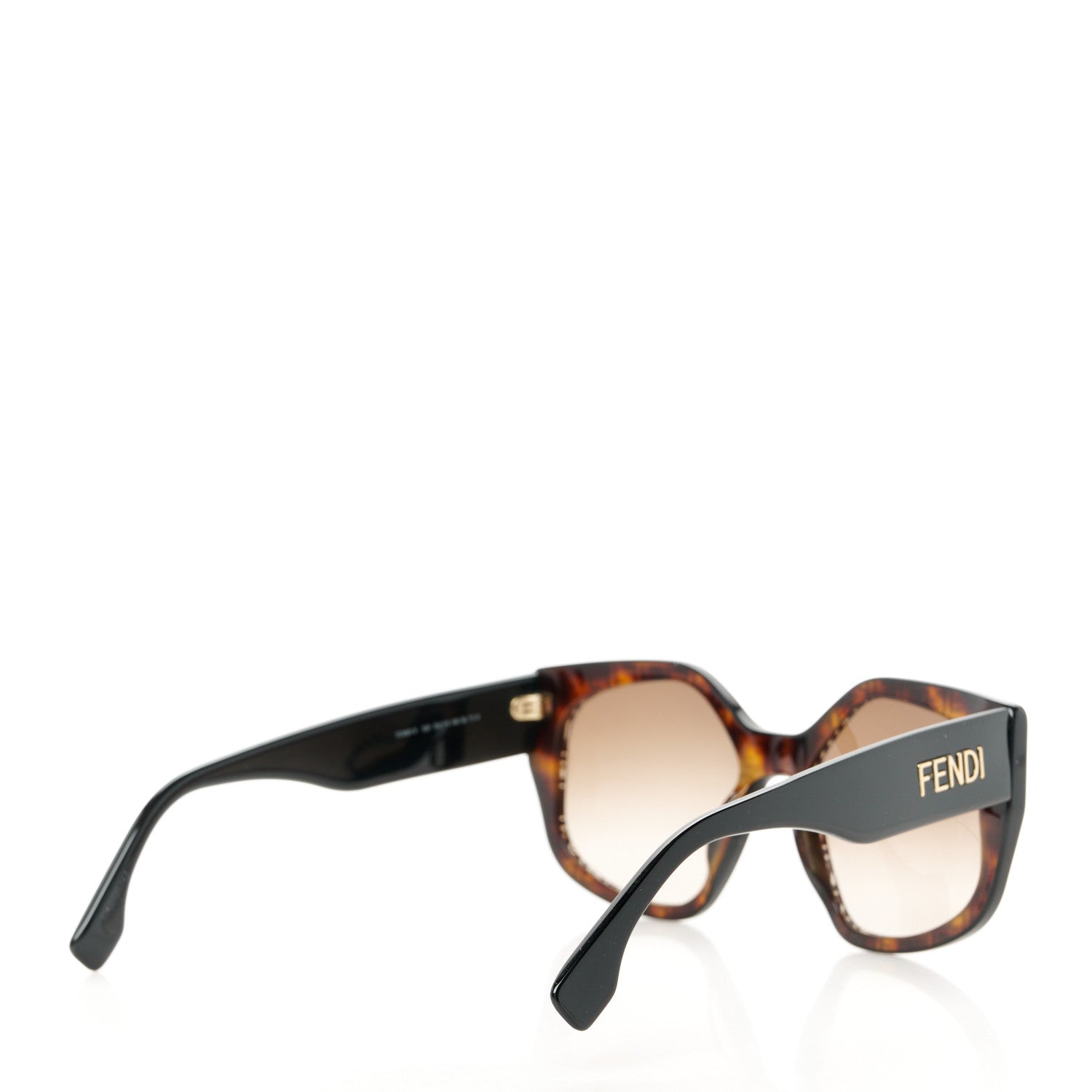 Fendi Acetate FF Fendi Butterfly Sunglasses FE40017I Havana 4 of 8