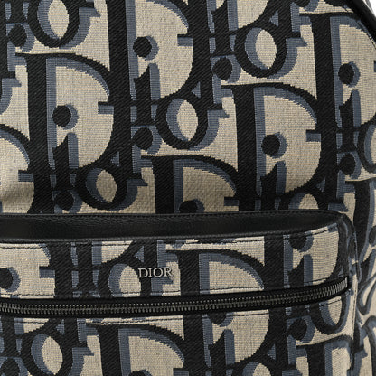 Christian Dior Oblique Maxi Calfskin Rider Kid's Backpack Beige Blue 7 of 9