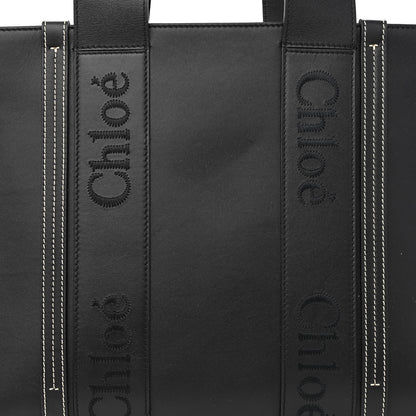 Chloe Calfskin Medium Woody Tote Black 8 of 12