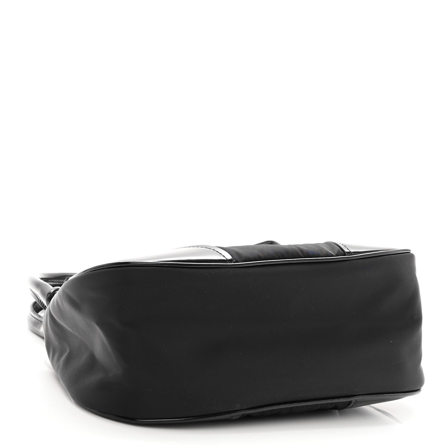 Prada Re-Nylon Spazzolato Re-Edition 2002 Moon Bag Black 4 of 9