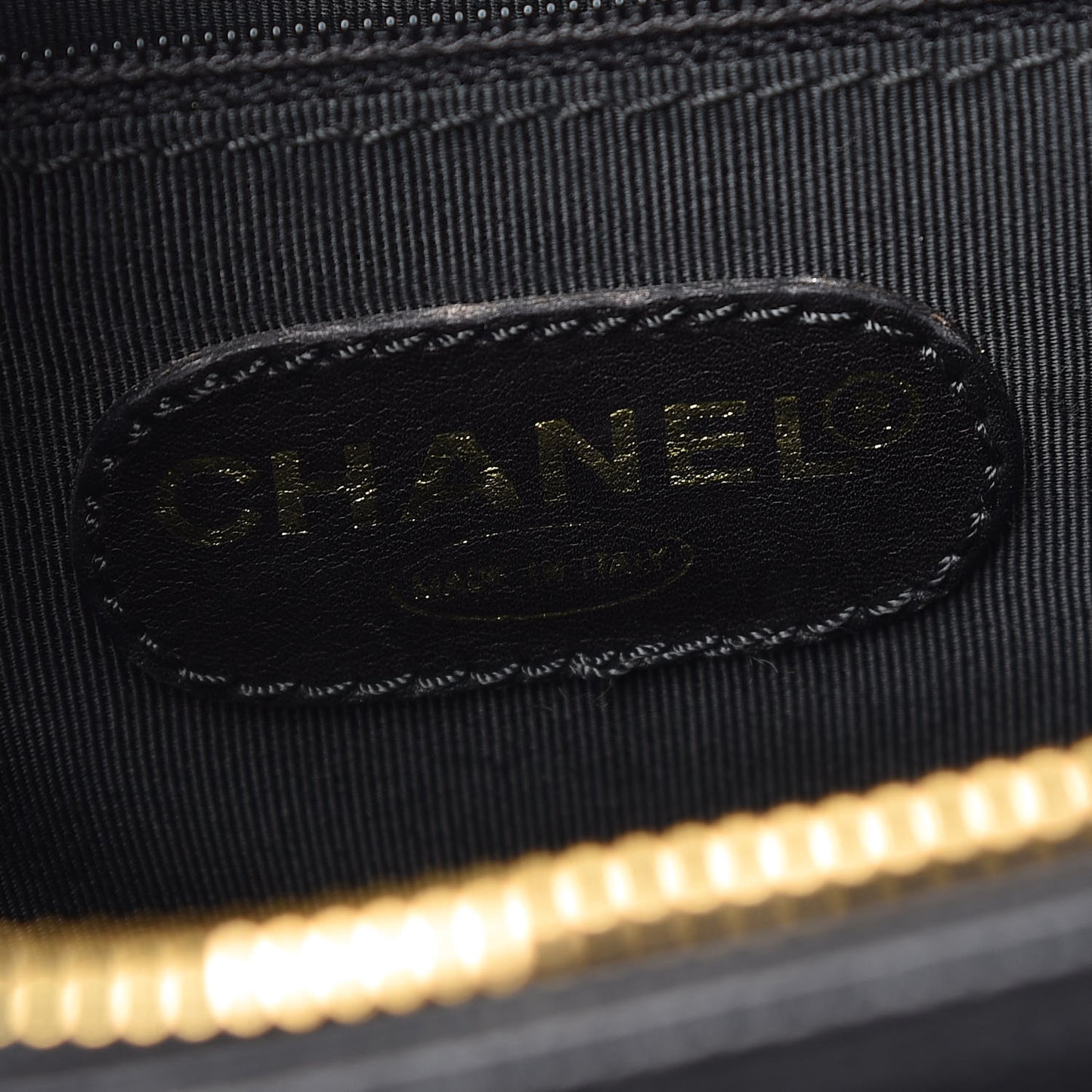 Caviar Large CC Shoulder Bag Black