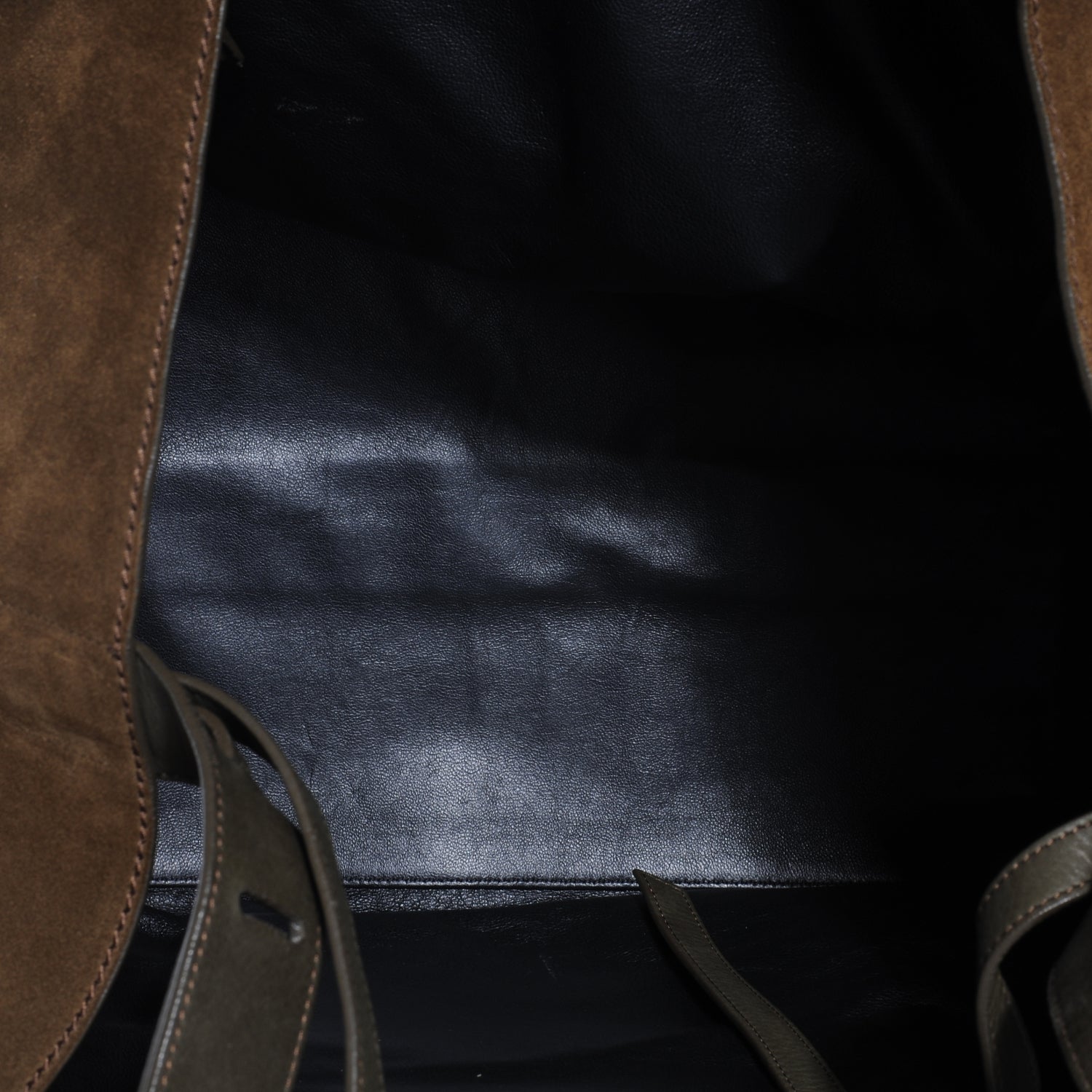 Celine Suede Large Phantom Luggage Olive 6 of 8