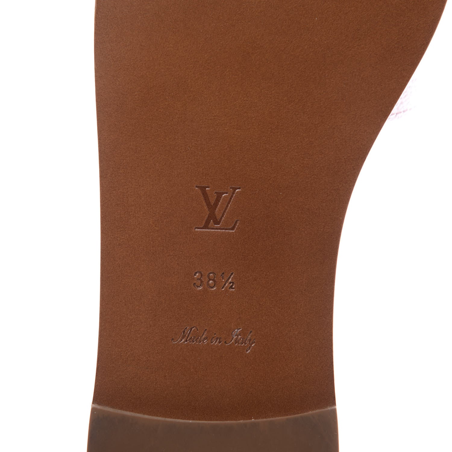 Louis Vuitton Monogram Giant Lock It Flat Mule 38.5 Rouge Rose 9 of 11