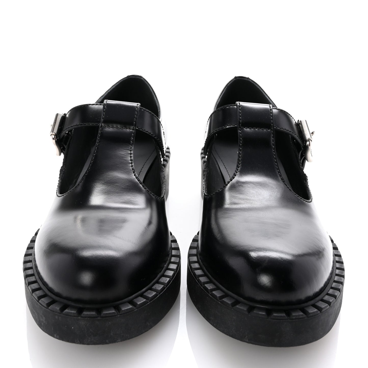Spazzolato Mary Jane T Strap 40mm Loafers 38 Black