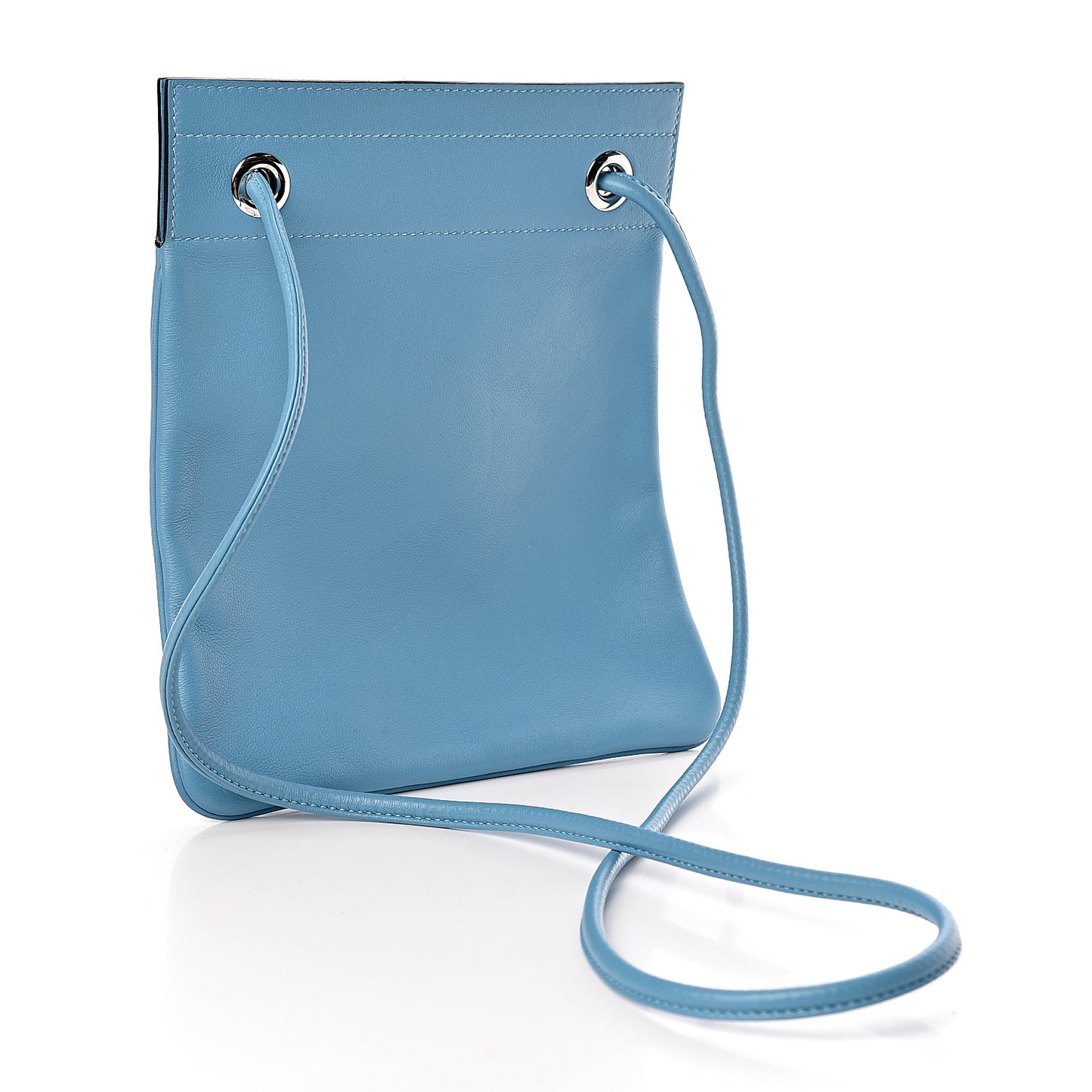Milo Lambskin Swift Mini Aline Bleu Du Nord