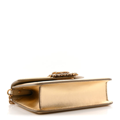 Dolce & Gabbana Metallic Nappa Small Devotion Envelope Top Handle Bag  Gold 4 of 10