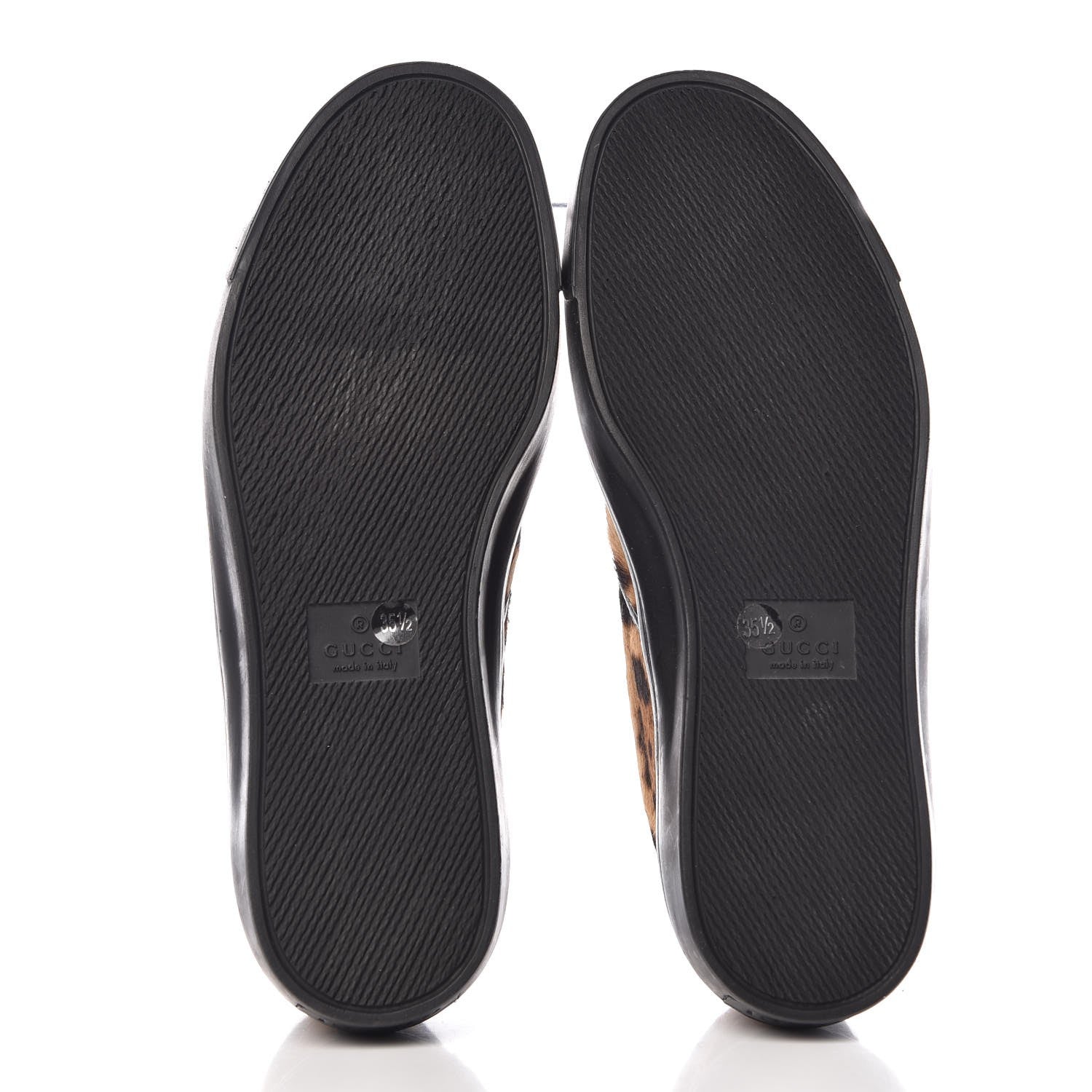 Gucci Pony Hair Jaguar Print Slip On Sneakers 35.5 7 of 9
