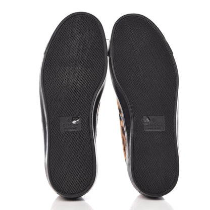 Gucci Pony Hair Jaguar Print Slip On Sneakers 35.5 7 of 9