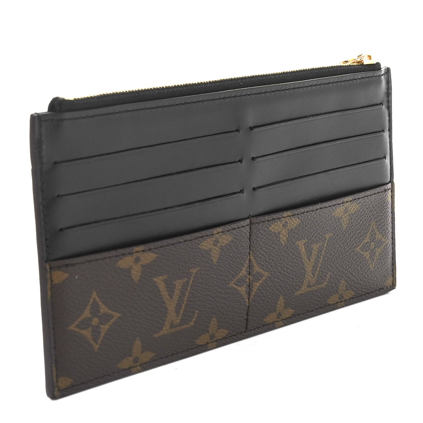 Monogram Slim Purse Black