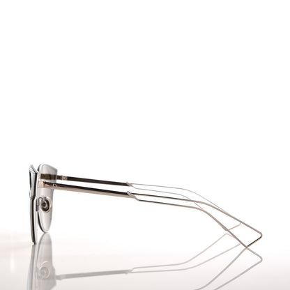 Christian Dior Sculpt Mirrored Cat Eye Sunglasses Shiny Palladium 3 of 7