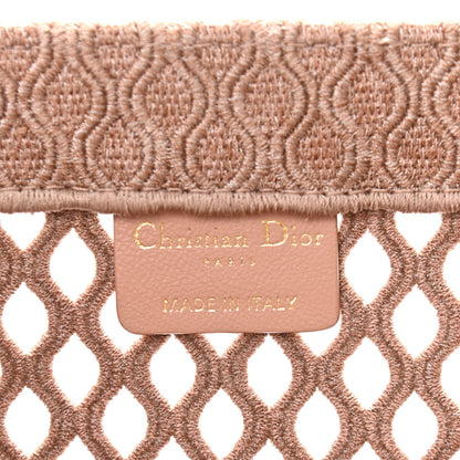 Christian Dior Mesh Embroidered Medium Book Tote Clay 6 of 10