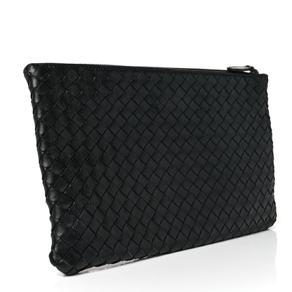 Bottega Veneta Nappa Intrecciato Medium Zip Pouch Black 3 of 8