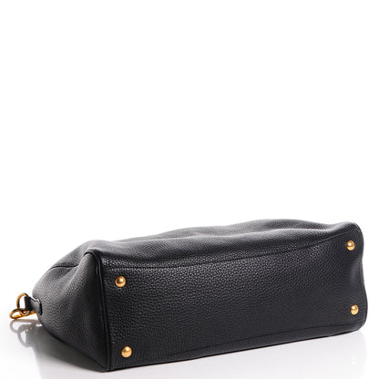 Prada Vitello Daino Shoulder Bag Nero Black 4 of 10