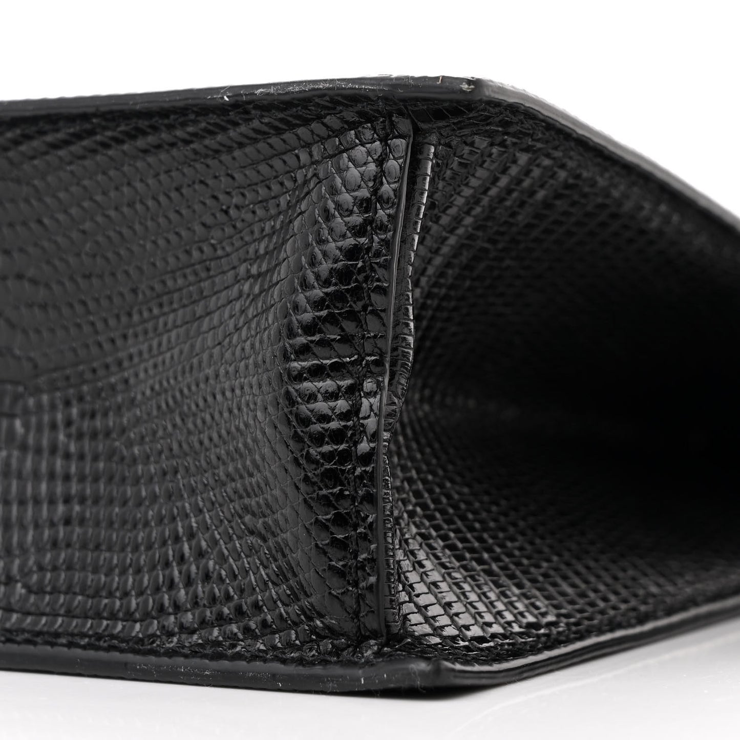 Lizard Edwige Shoulder Bag Black