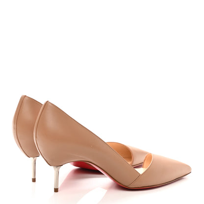 Christian Louboutin Nappa Newton 70 Pumps 35 Beige Silver 4 of 10