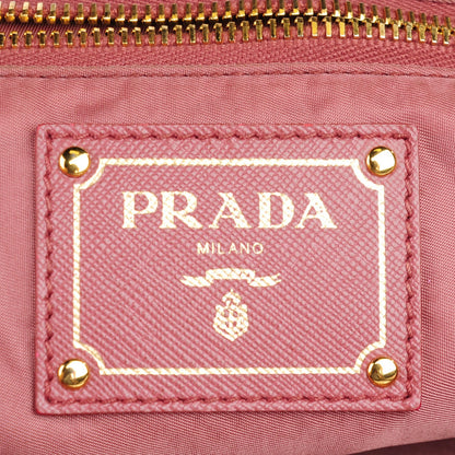 Prada Tessuto Nylon Saffiano Shoulder Bag Nero Black 6 of 10