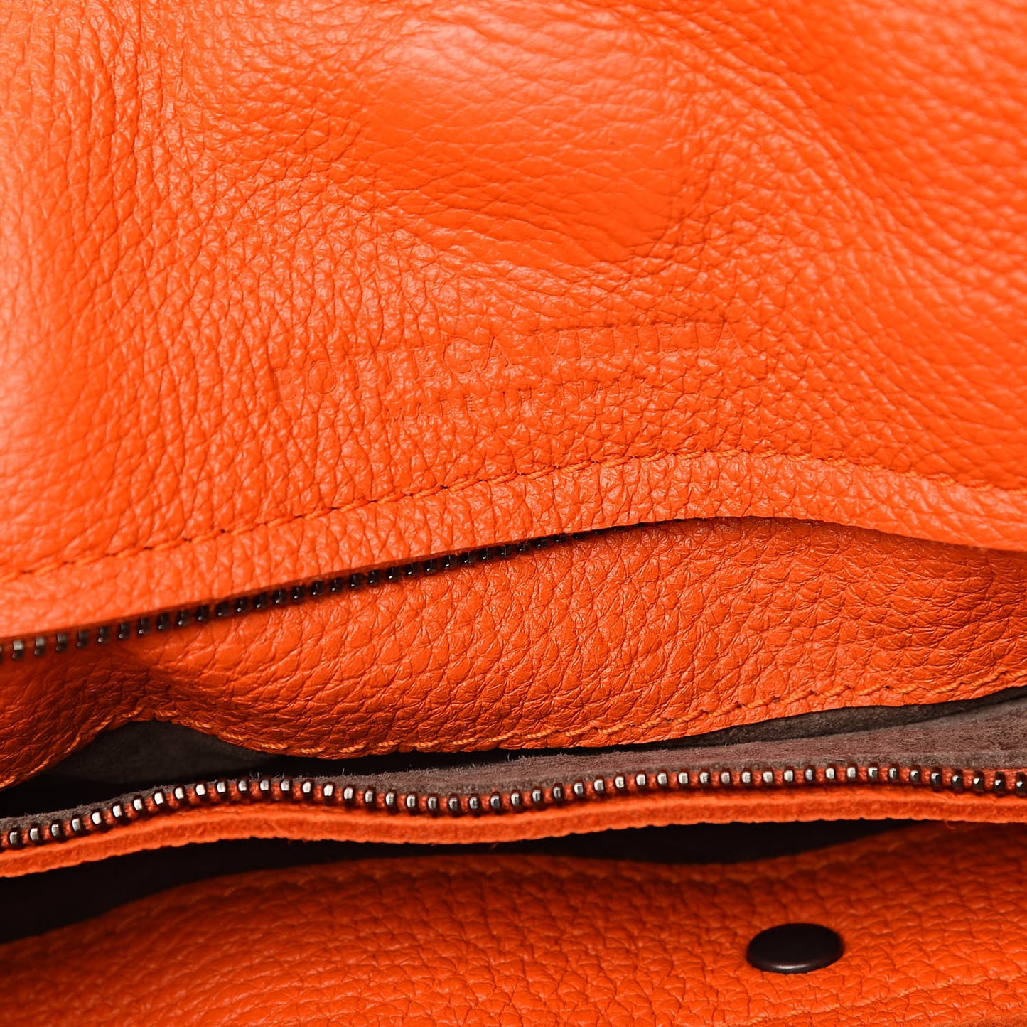 Cervo Deerskin Large Hobo Tangerine