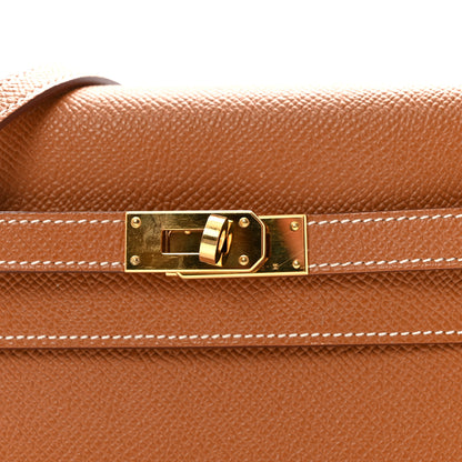 Hermes Epsom Kelly Wallet To Go Gold 7 of 10