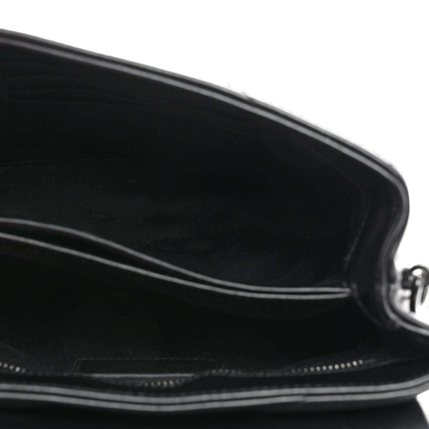 Saint Laurent Calfskin Y Quilted Monogram Toy Loulou Crossbody Bag Black 5 of 11