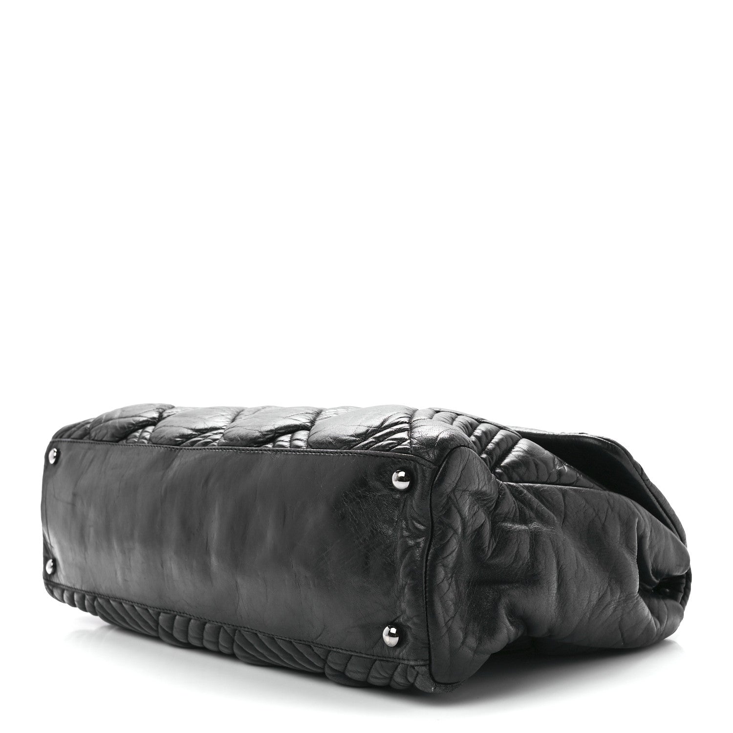 Chanel Lambskin In and Out XL Maxi Flap Black 9 of 11