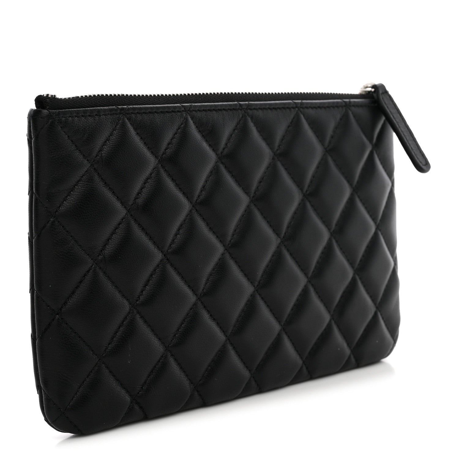Chanel Lambskin Quilted Crystal Star Cosmetic Case Black 3 of 8