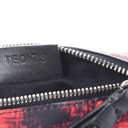 Givenchy Rubber Effect Calfskin Floral Print Pandora Wristlet Black Multicolor 7 of 7