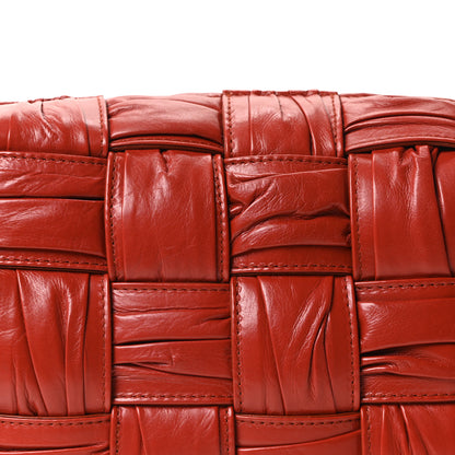 Bottega Veneta Calfskin Intreccio Plisse Camera Bag Syrup 8 of 10
