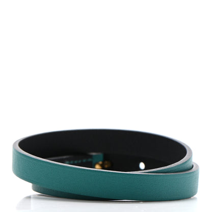 Hermes Swift Behapi Double Tour Bracelet XS Malachite Black 3 of 7