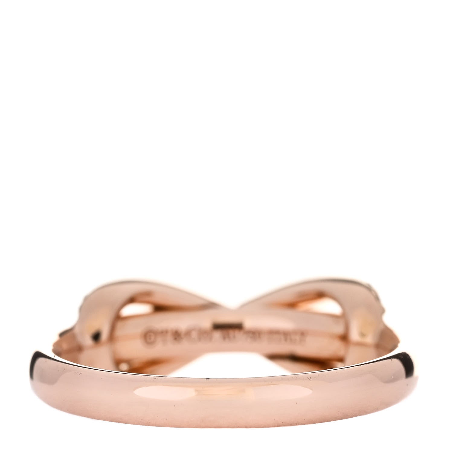 Tiffany 18K Rose Gold Diamond Infinity Ring 45 3.25 3 of 4
