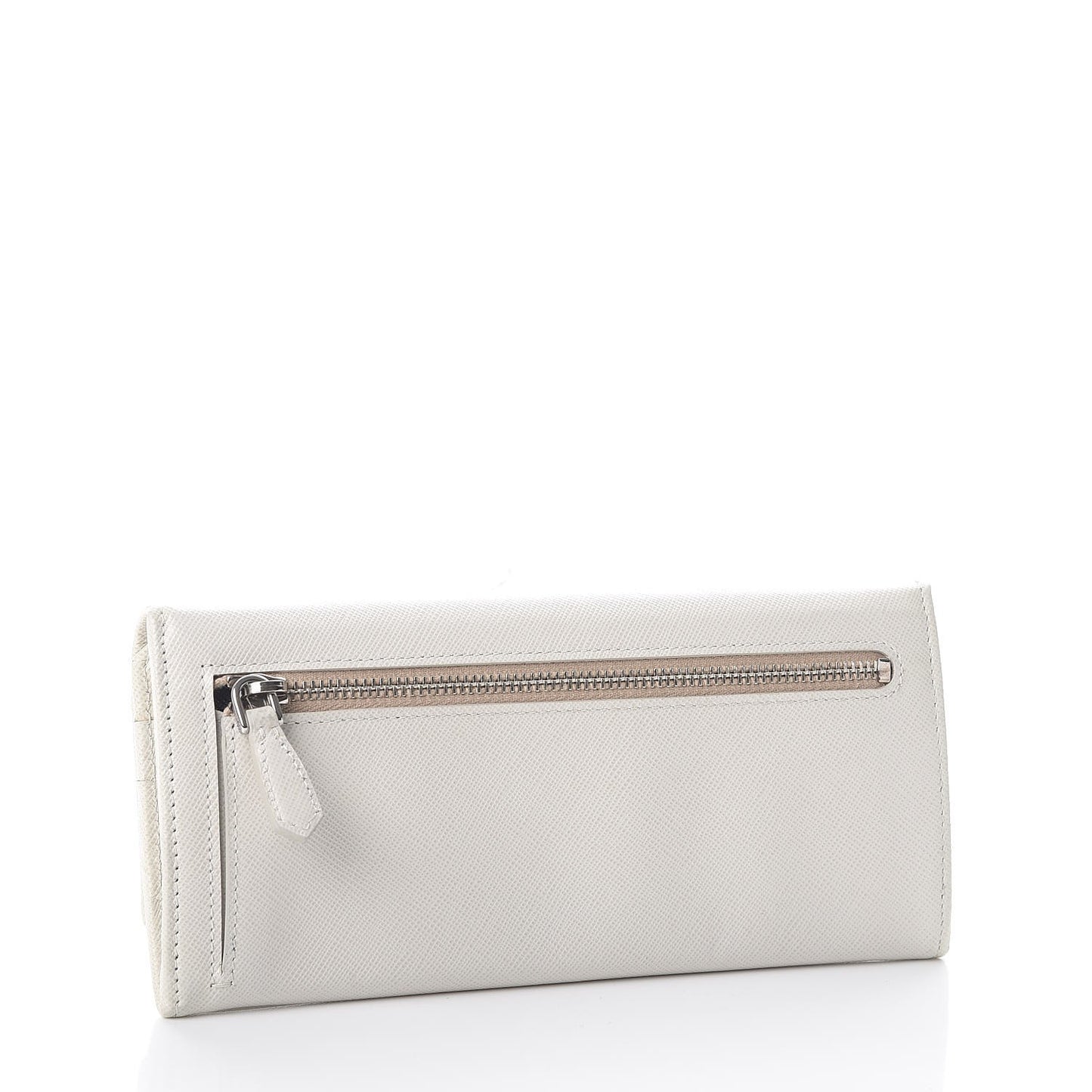 Saffiano Corner Continental Flap Wallet Talco Black