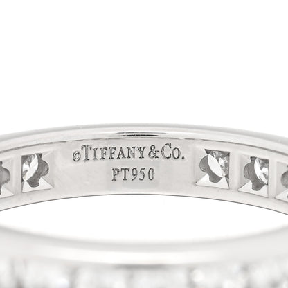 Tiffany Platinum Diamond 3mm Wedding Band Ring 50 5.25 4 of 4