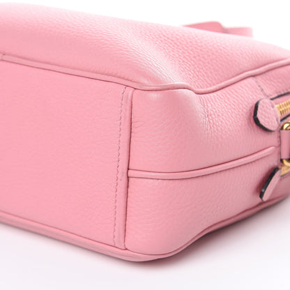 Prada Vitello Daino Medium Double Zip Shoulder Bag Petalo 10 of 12