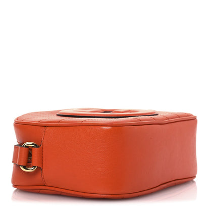Gucci Sakai Be Green Calfskin Diagonal Stitched Small Blondie Shoulder Bag Orange 8 of 10