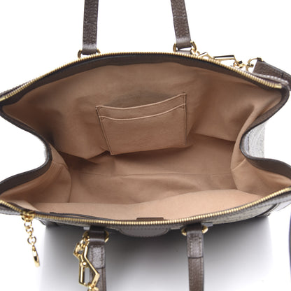 Gucci GG Supreme Monogram Web Medium Ophidia Tote Bag Brown 5 of 10