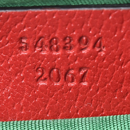 Gucci Soft GG Supreme Monogram Calfskin Small Ophidia Cosmetic Case Beige Ebony Hibiscus Red 7 of 8