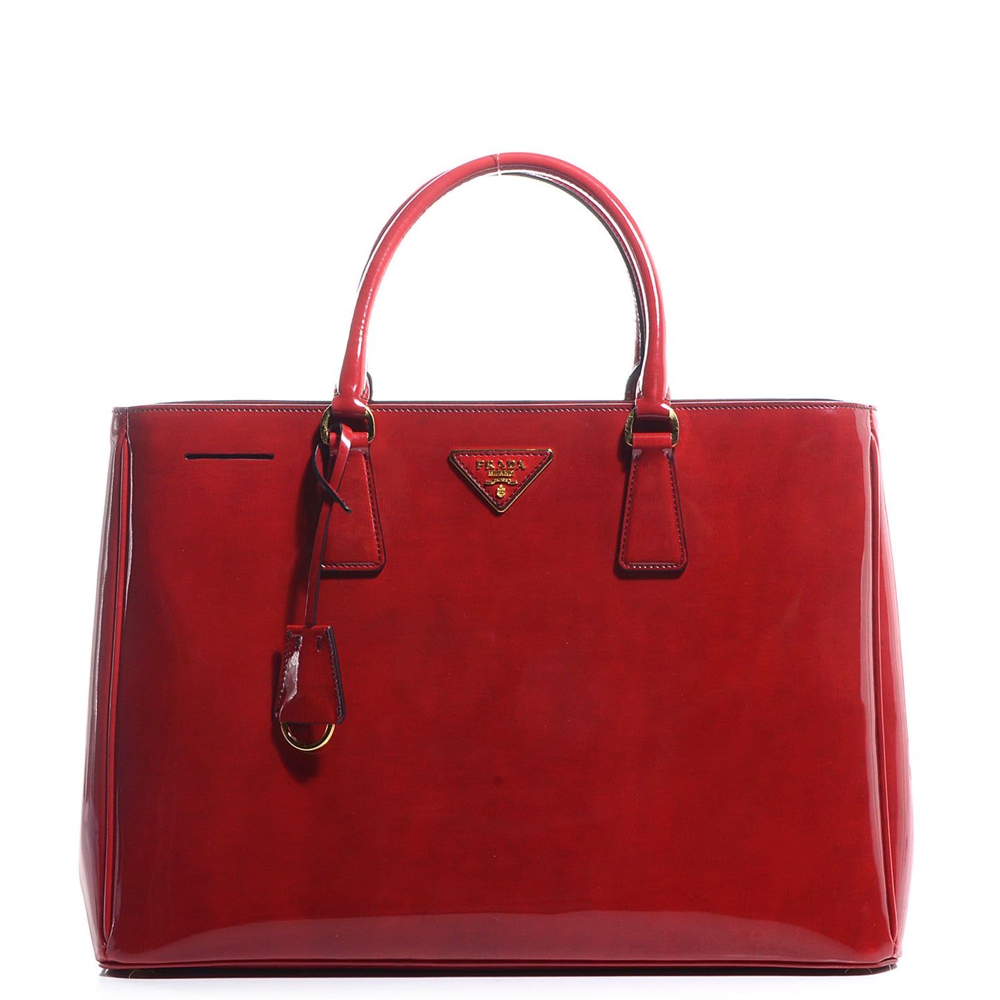 Spazzolato Calfskin Large Tote Scarlatto Fume