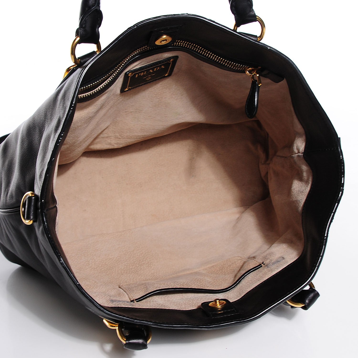 Prada Soft Calf Tote Nero Black 5 of 9
