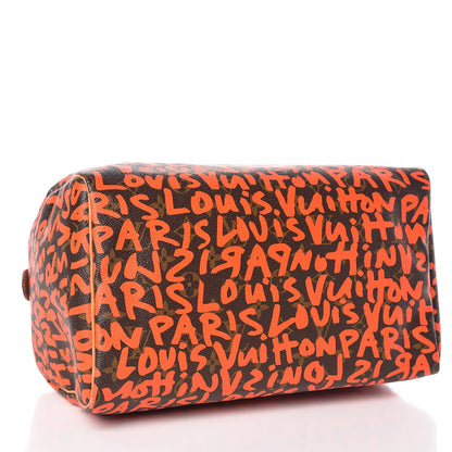 Louis Vuitton Monogram Graffiti Speedy 30 Orange 4 of 9