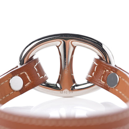 Hermes Natural Tadelakt Granville Bracelet L Fauve 7 of 7