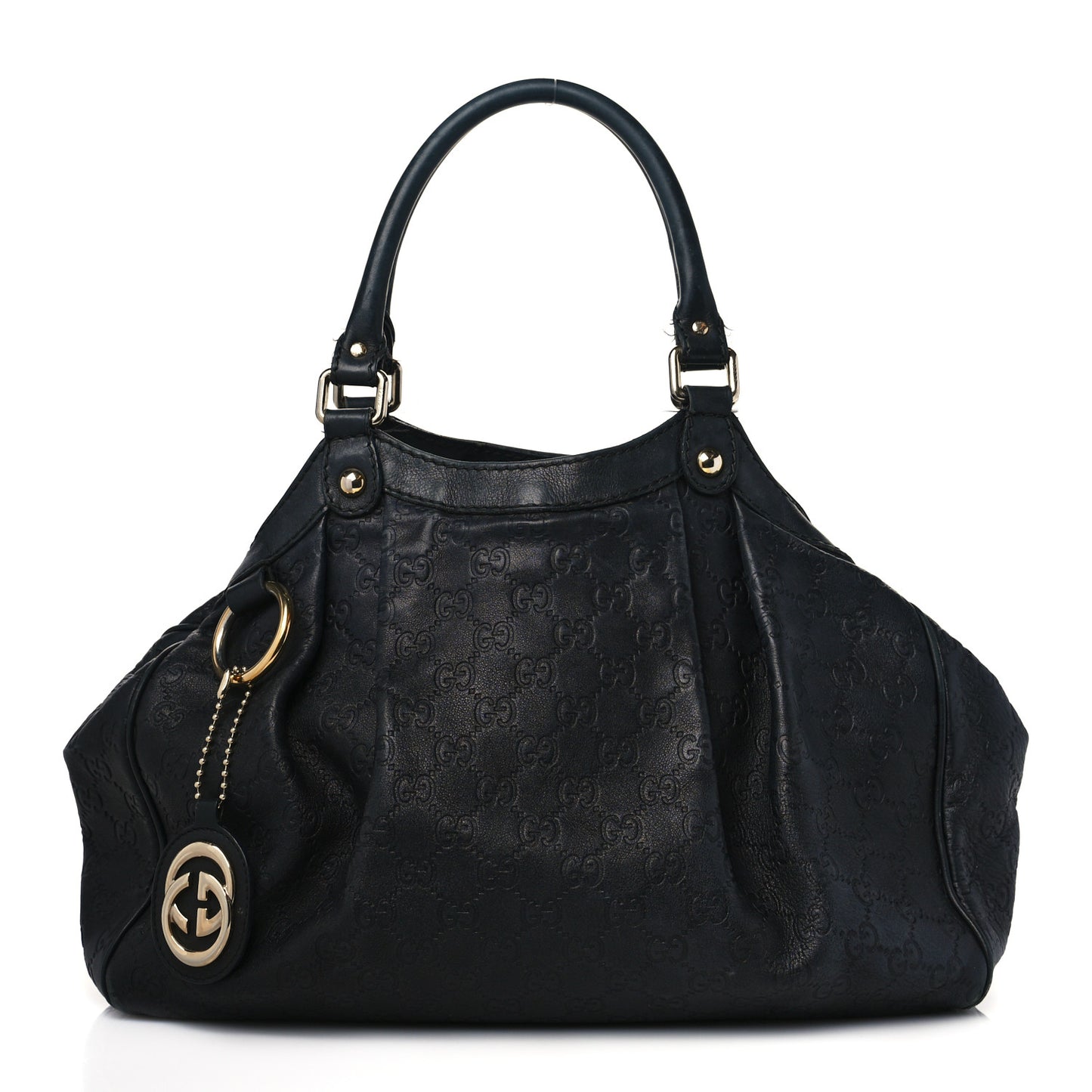 Guccissima Medium Sukey Tote Black