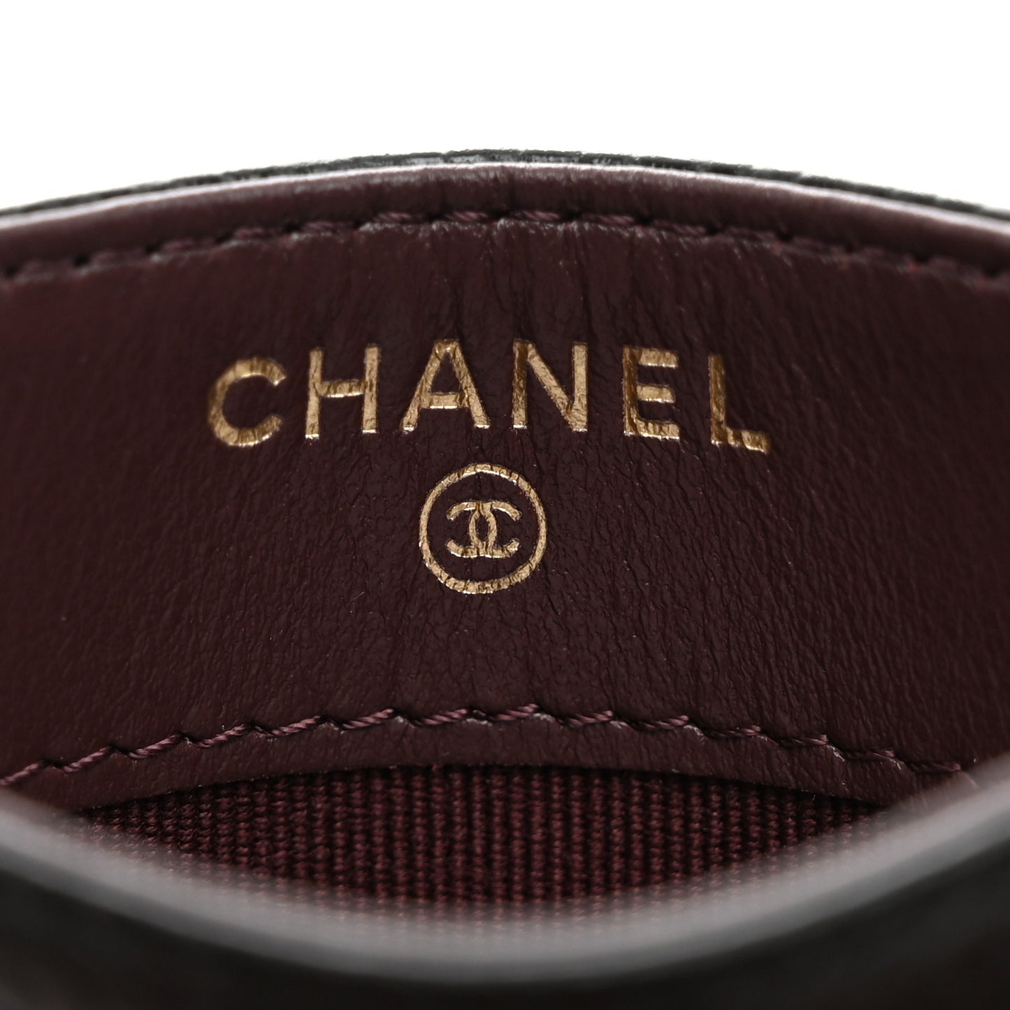 Caviar Quilted Card Holder Black