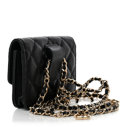 Chanel Caviar Quilted Bow Belt Bag Black 3 of 12
