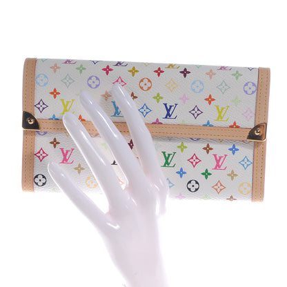Louis Vuitton Monogram Multicolor Porte Tresor International Wallet White 2 of 8