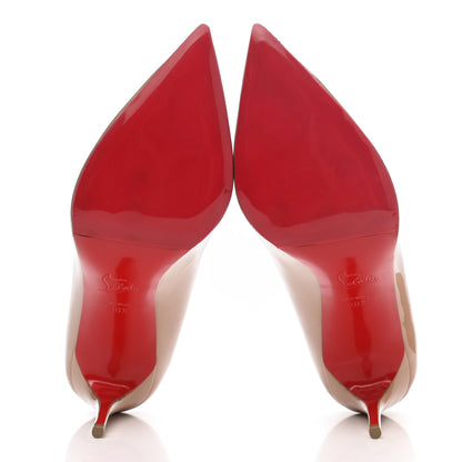 Christian Louboutin Patent Pigalle Follies 85 Pumps 38.5 Nude 5 of 10