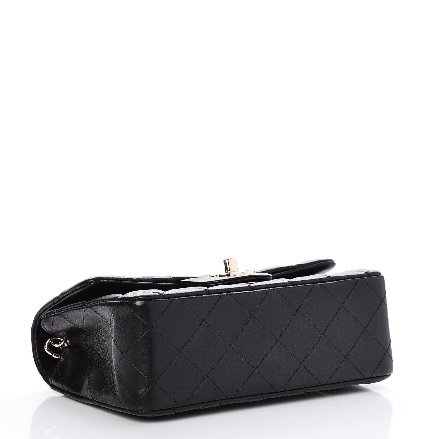 Chanel Lambskin Quilted Mini Rectangular Flap Black 4 of 8