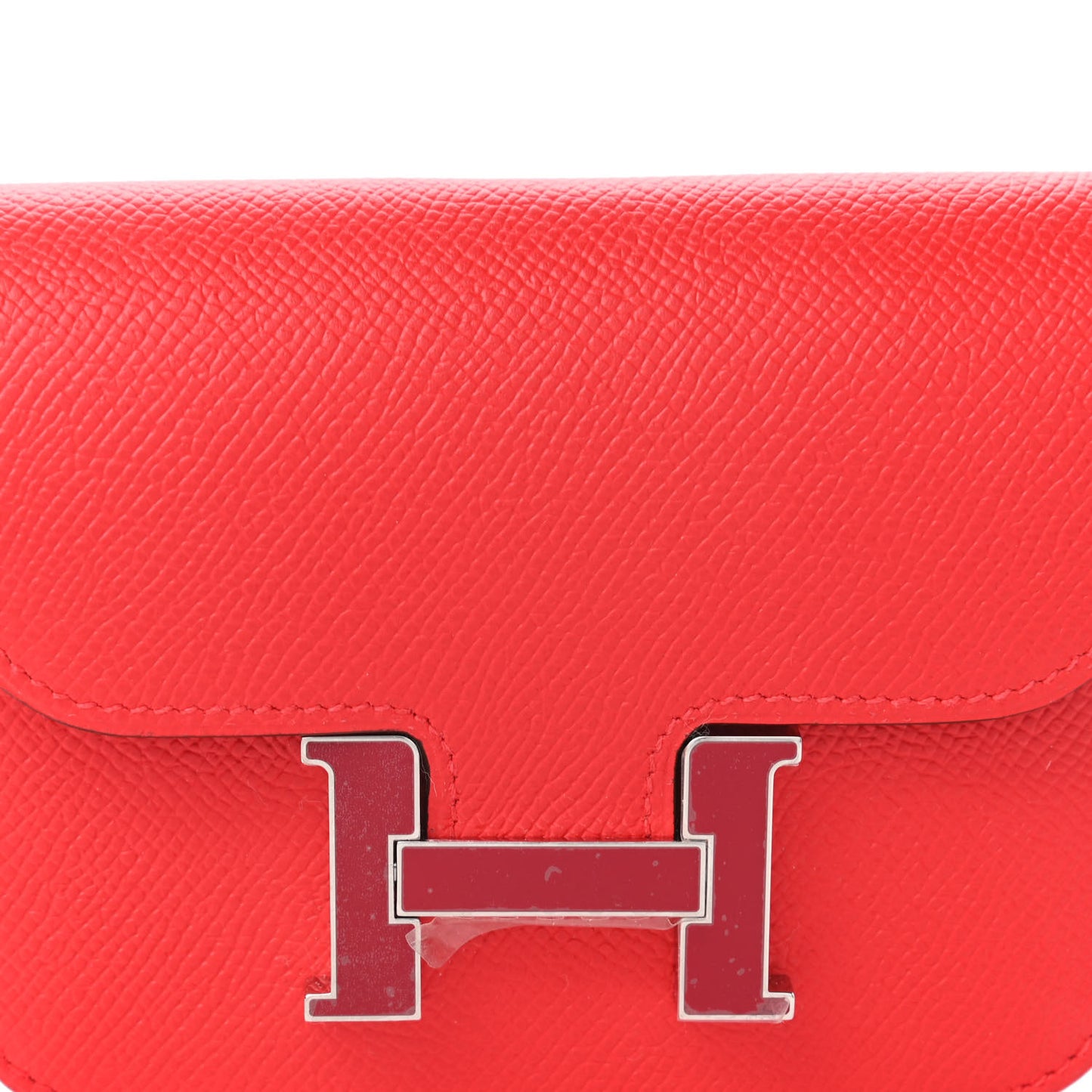 Epsom Enamel Constance Slim Wallet Rouge de Coeur Rubis