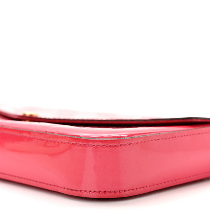 Louis Vuitton Vernis Felicie Pochette Chain Wallet Hot Pink 11 of 11