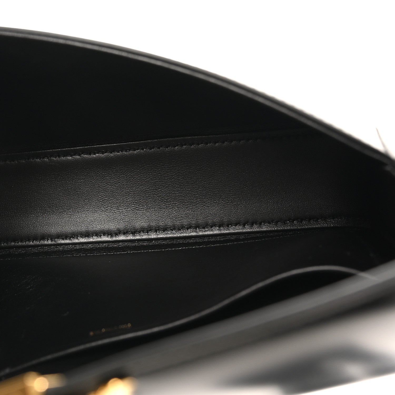 Celine Shiny Calfskin Triomphe Shoulder Bag Black 5 of 9