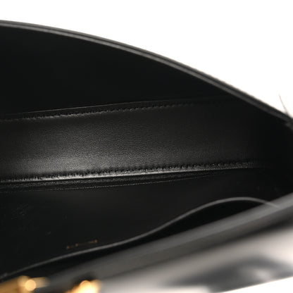 Celine Shiny Calfskin Triomphe Shoulder Bag Black 5 of 9